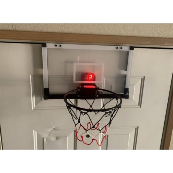 Indoor Basketball Hoop Fan Backboards for Adults with Electronic Scoreboard - Picture 1 of 5